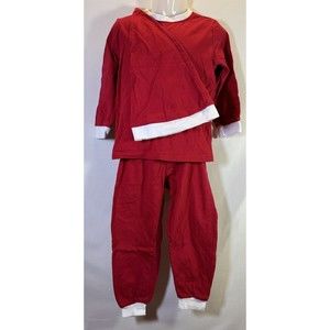 MyWear Tomte Santa Claus Christmas Pajamas With Hat Red & White Size 4, 98/104cm